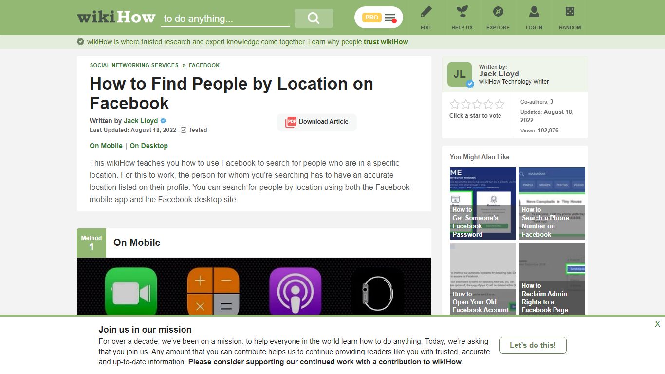How to Find People by Location on Facebook (with Pictures) - wikiHow